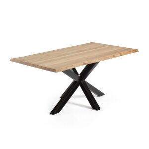 ARYA Table 180x100 crne boje, natural oak