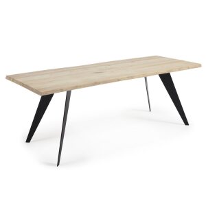 NACK Table 220x100 crne boje, bleached oak