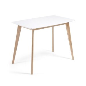 UNIT Table 120x75 ash natural, lacquered matt bijele boje