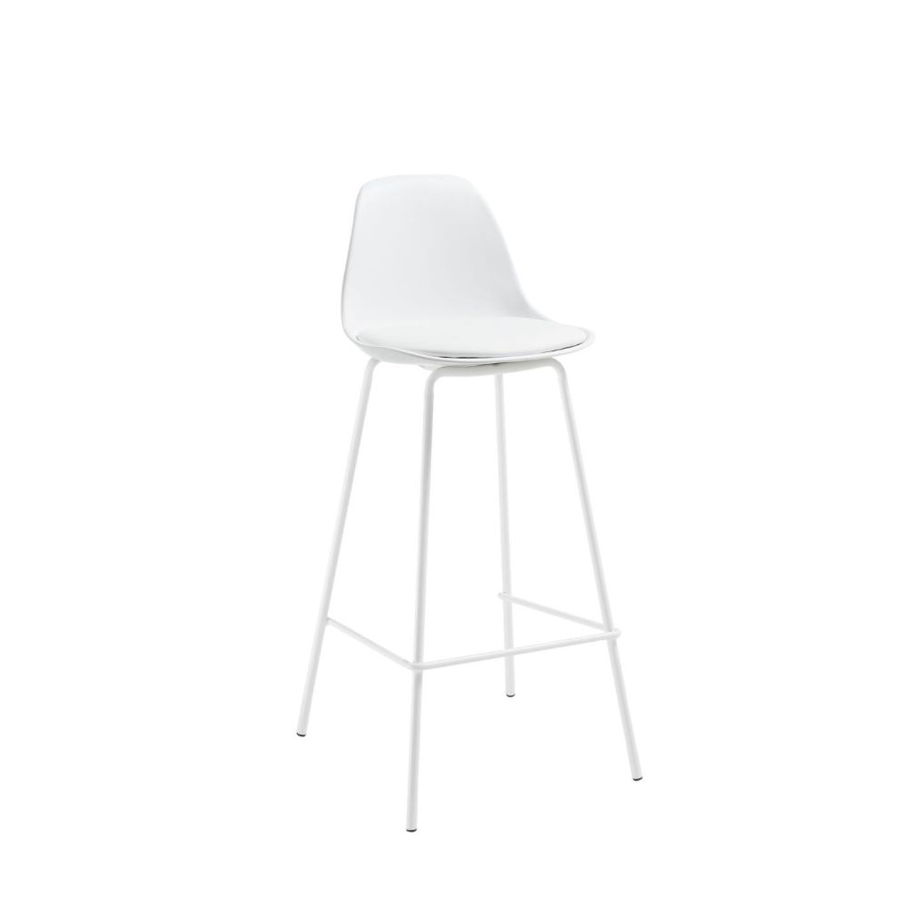 LYSNA barska stolica metal  i plastika, PU bijele boje