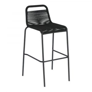 GLENVILLE Black stool height 74 cm