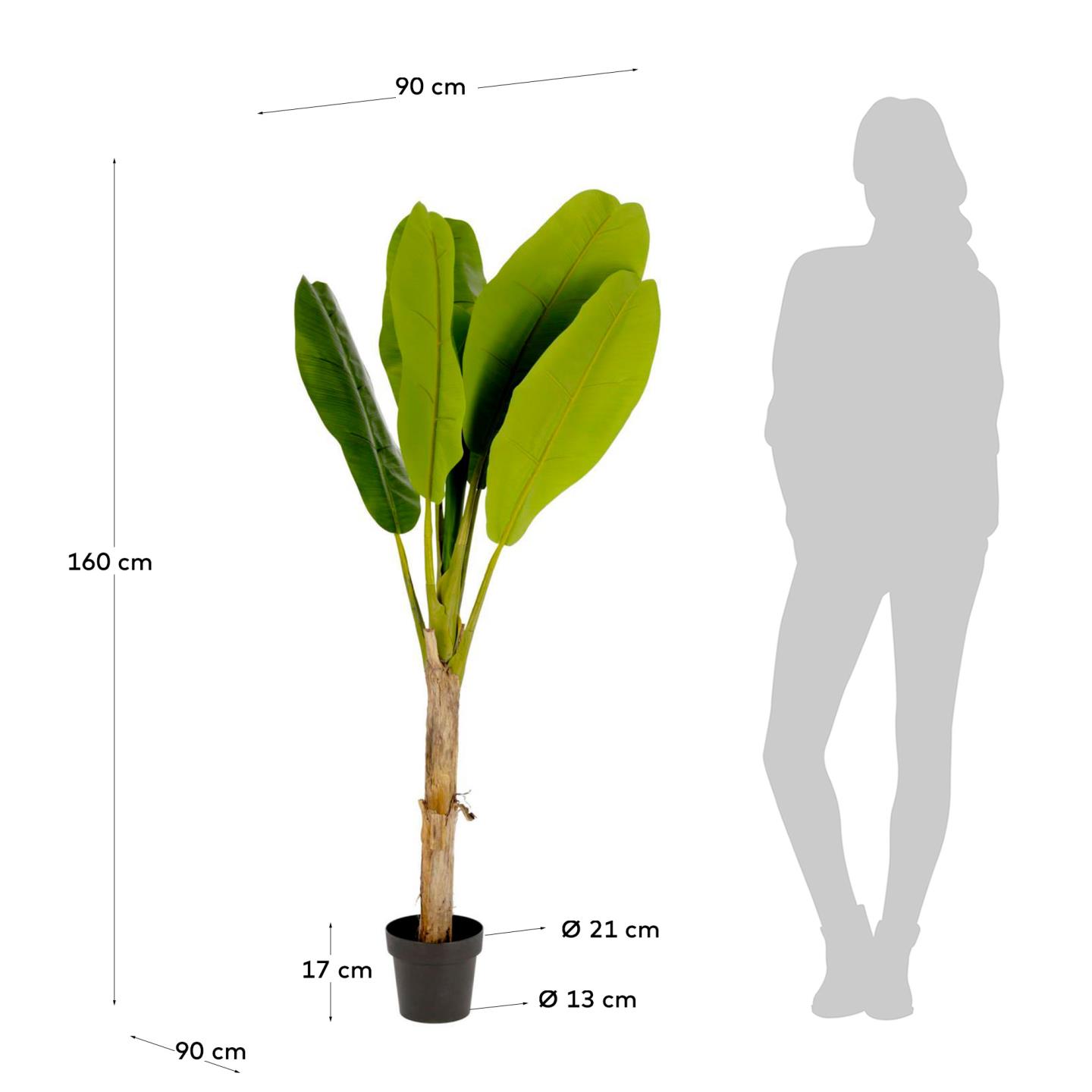 Banana artificial plant 160 cm
