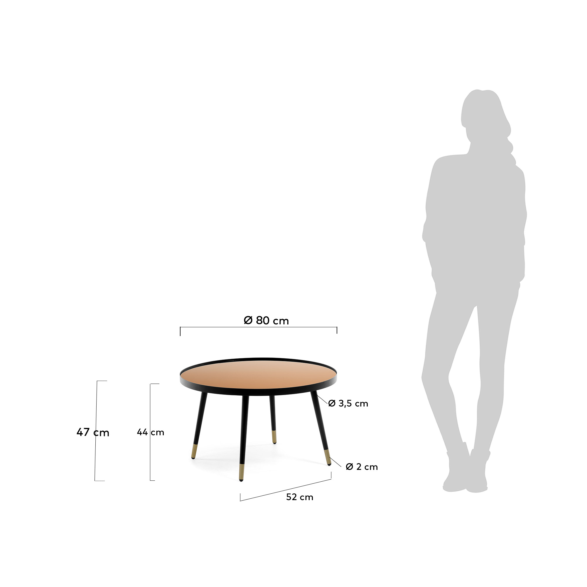 Dila coffee table Ø 80 cm