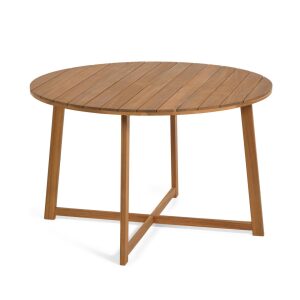 Dafne round garden table in solid acacia, Ø 120 cm FSC 100%