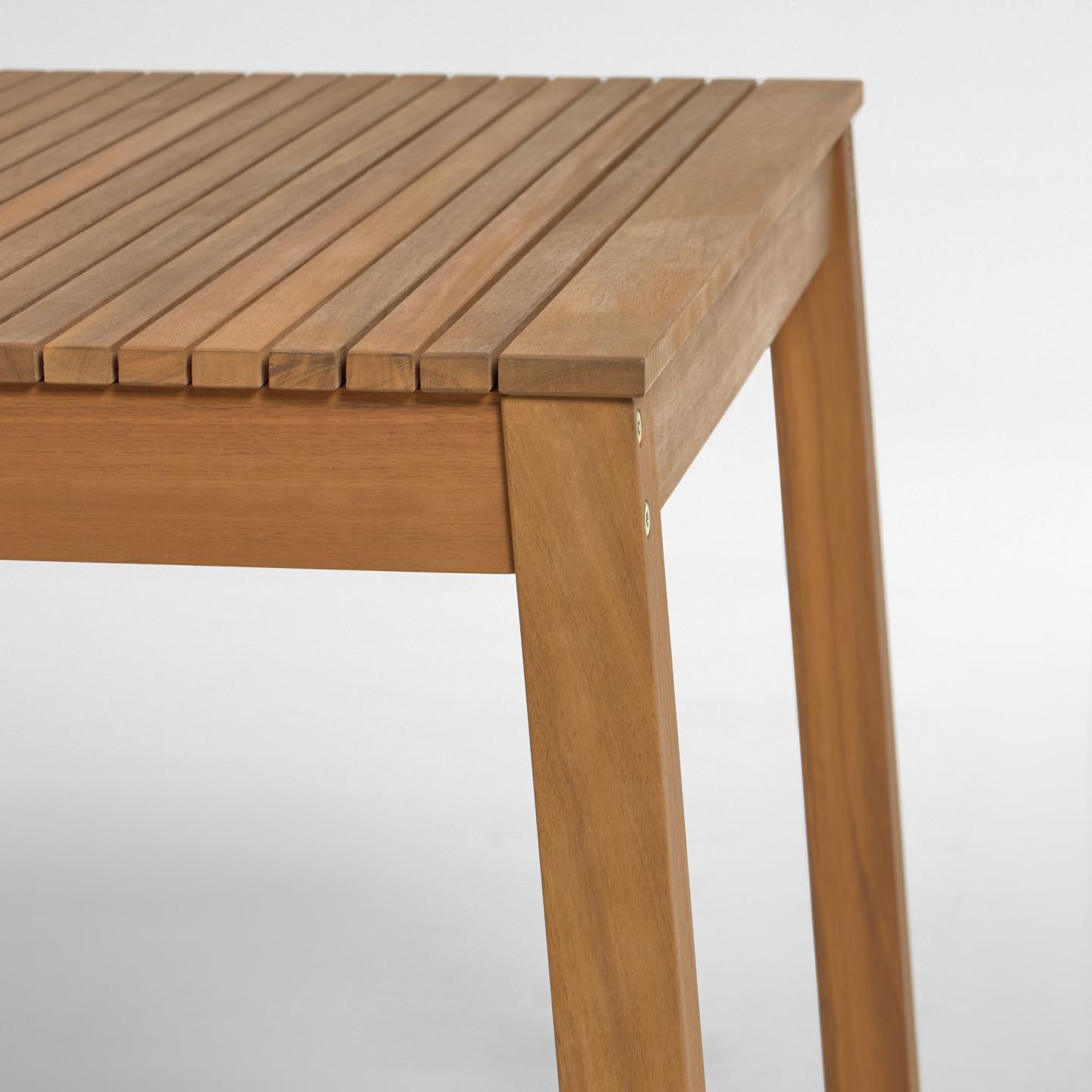 Emili solid acacia garden table, 190 x 90 cm FSC 100%