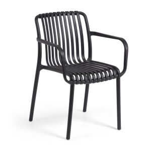 Isabellini garden chair in black