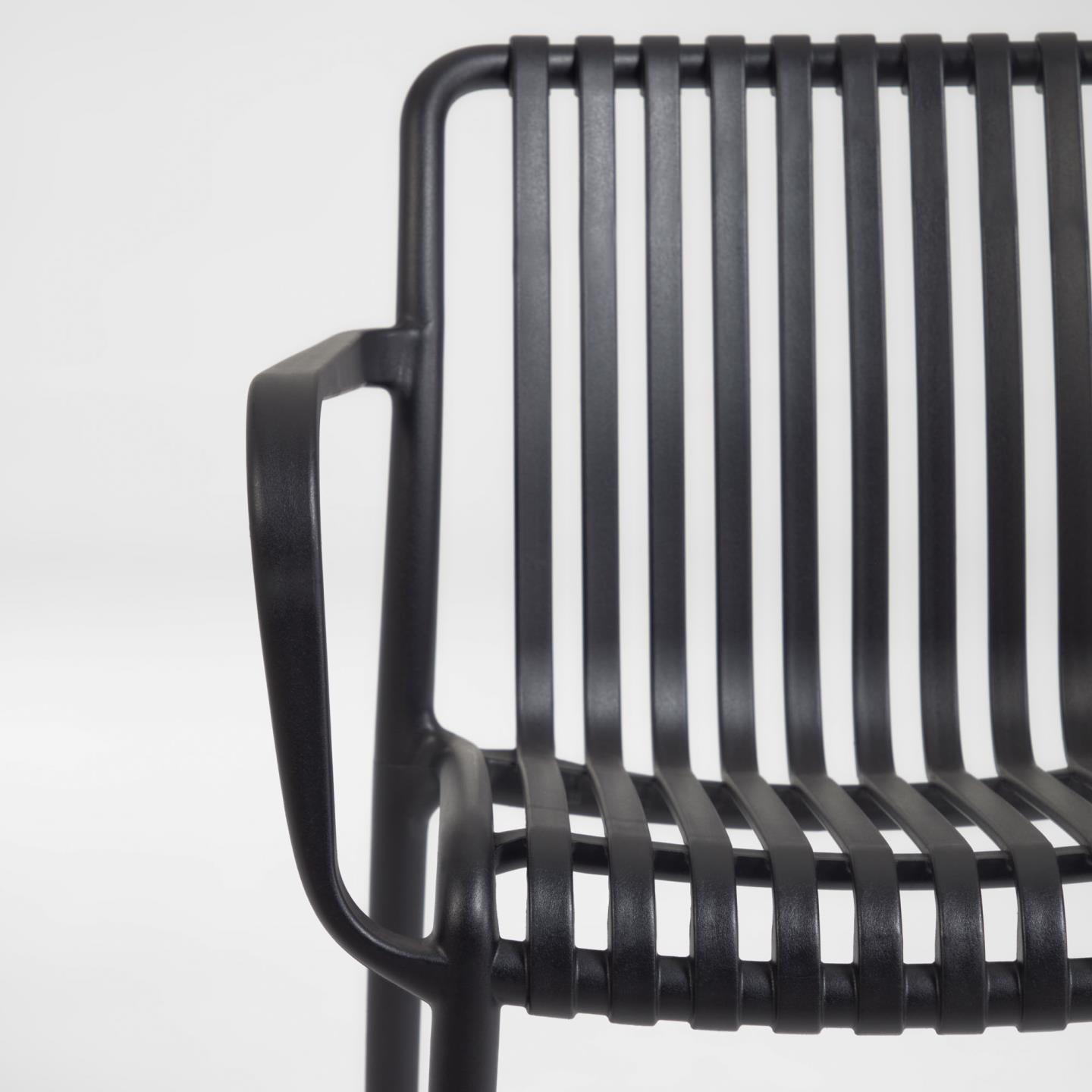 Isabellini garden chair in black